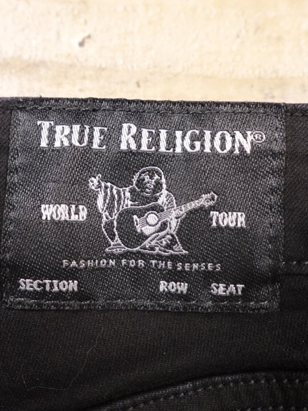 True Religion Jennie Curvy Mid Rise Skinny Jeans Women’s‎ 32 Black Stretch Raw - Picture 11 of 14